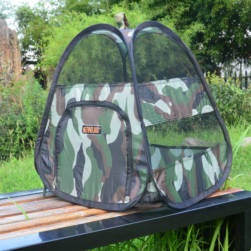 KFX-8907197 Camouflage Cloth Cat Tent for Cozy Indoor Retreat