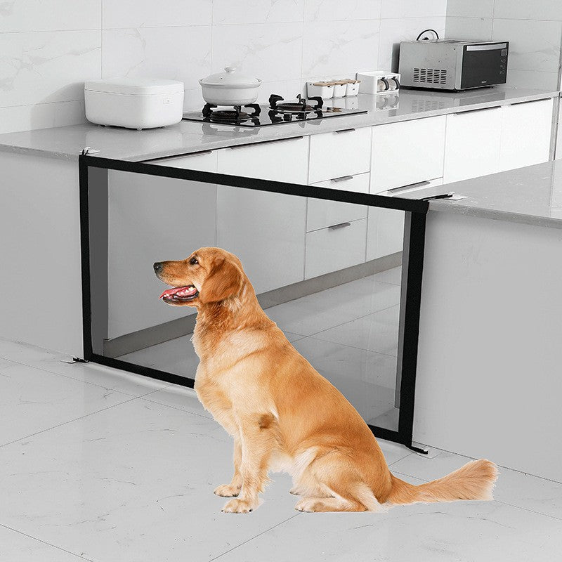 KFX-8909757 Portable Folding Pet Safety Fence - Durable Nylon Mesh Isolation Network for Dogs - Sizes: 1m, 1.1m, 1.8m