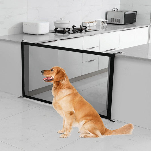 KFX-8909757 Portable Folding Pet Safety Fence - Durable Nylon Mesh Isolation Network for Dogs - Sizes: 1m, 1.1m, 1.8m