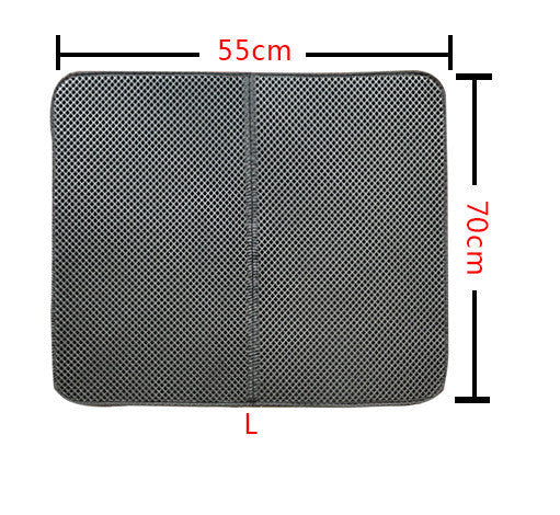 KFX-8910013 Double Layer Cat Litter Mat with Waterproof Layer for Easy Cleaning and Claw Trapping
