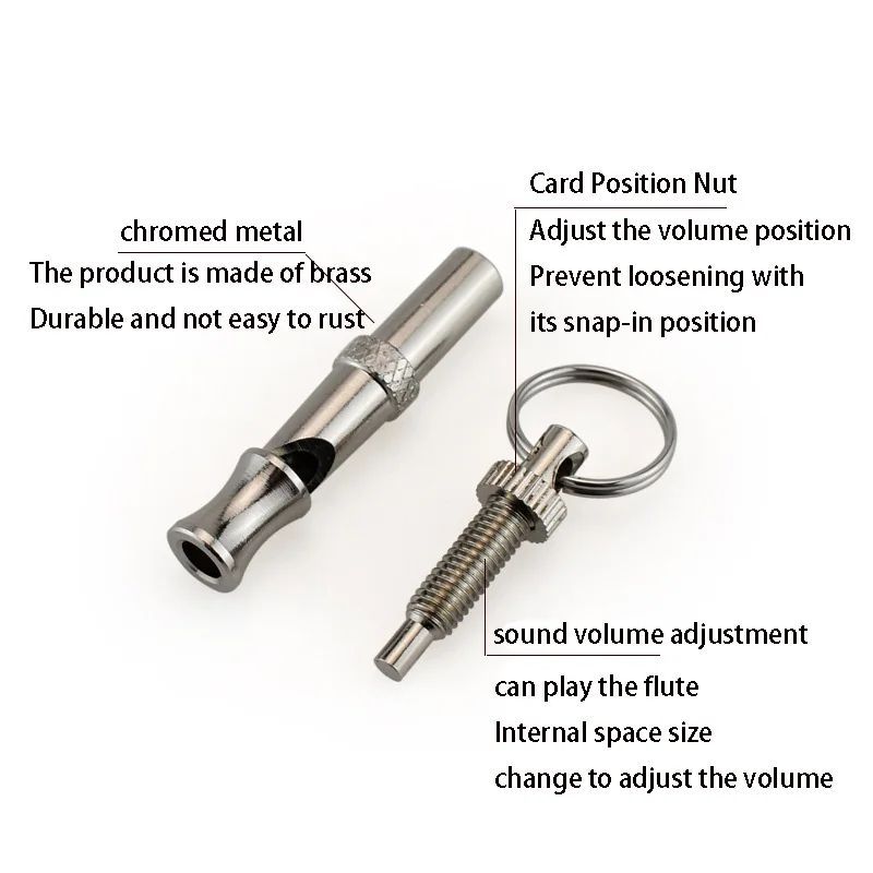 KFX-8911421 Ultrasonic Adjustable Dog Training Whistle for Bark Control and Recall