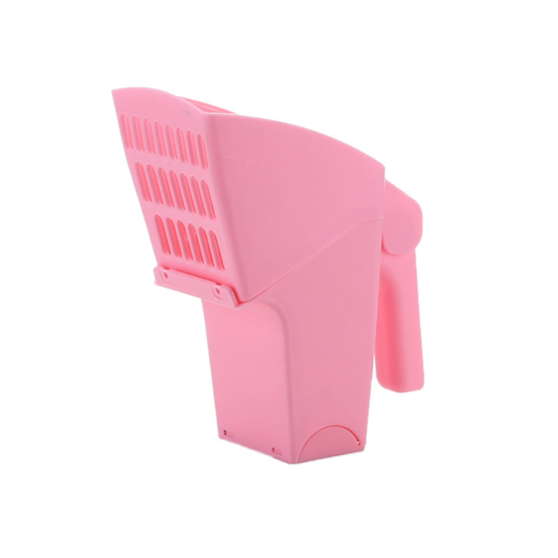 KFX-8911933 Cat Litter Shovel with Trash Can - Durable ABS Material, Easy Cleanup, Efficient Litter Filtering