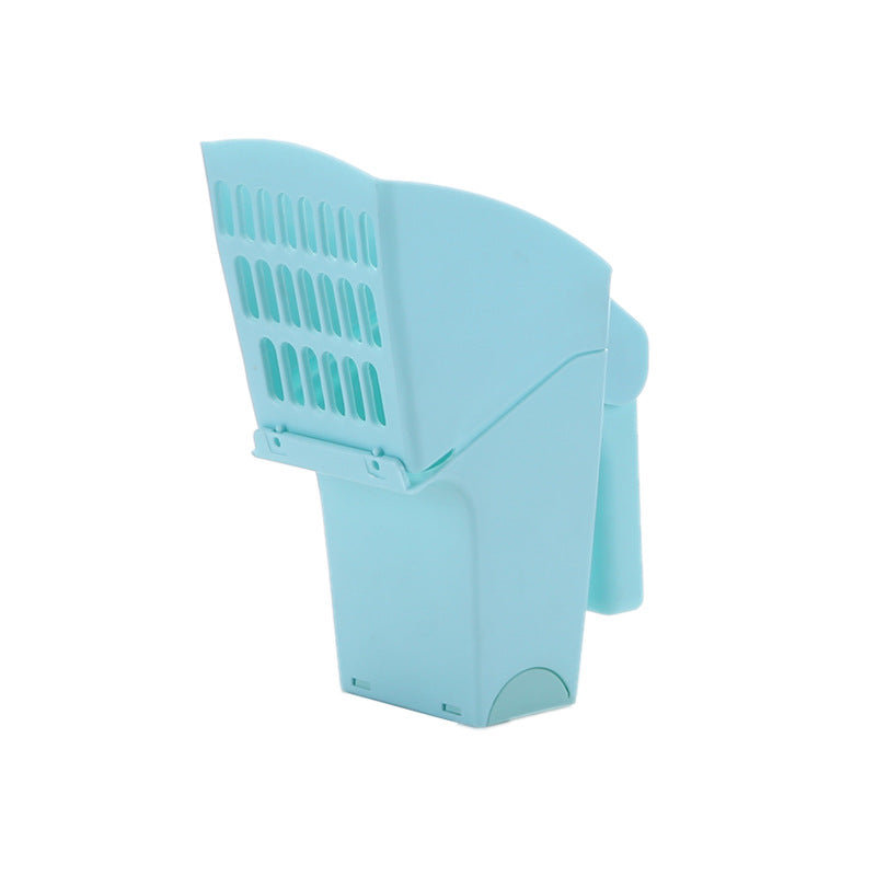 KFX-8911933 Cat Litter Shovel with Trash Can - Durable ABS Material, Easy Cleanup, Efficient Litter Filtering