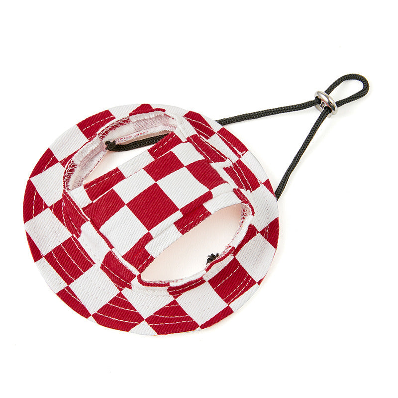 KFX-8912957 Sun-proof Cute Pet Bucket Hat in Various Colors and Patterns