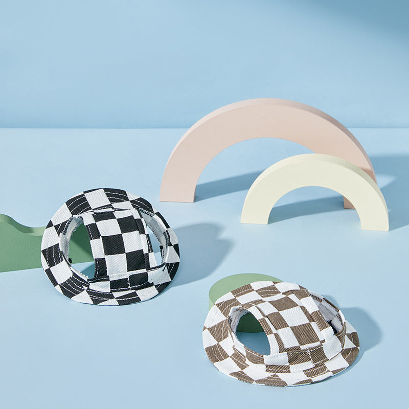 KFX-8912957 Sun-proof Cute Pet Bucket Hat in Various Colors and Patterns