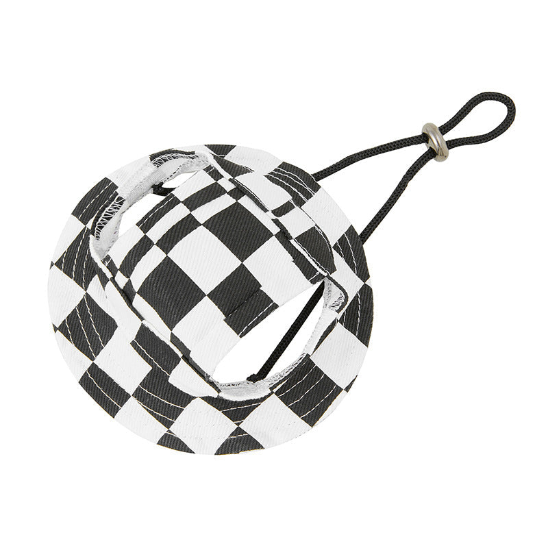 KFX-8912957 Sun-proof Cute Pet Bucket Hat in Various Colors and Patterns