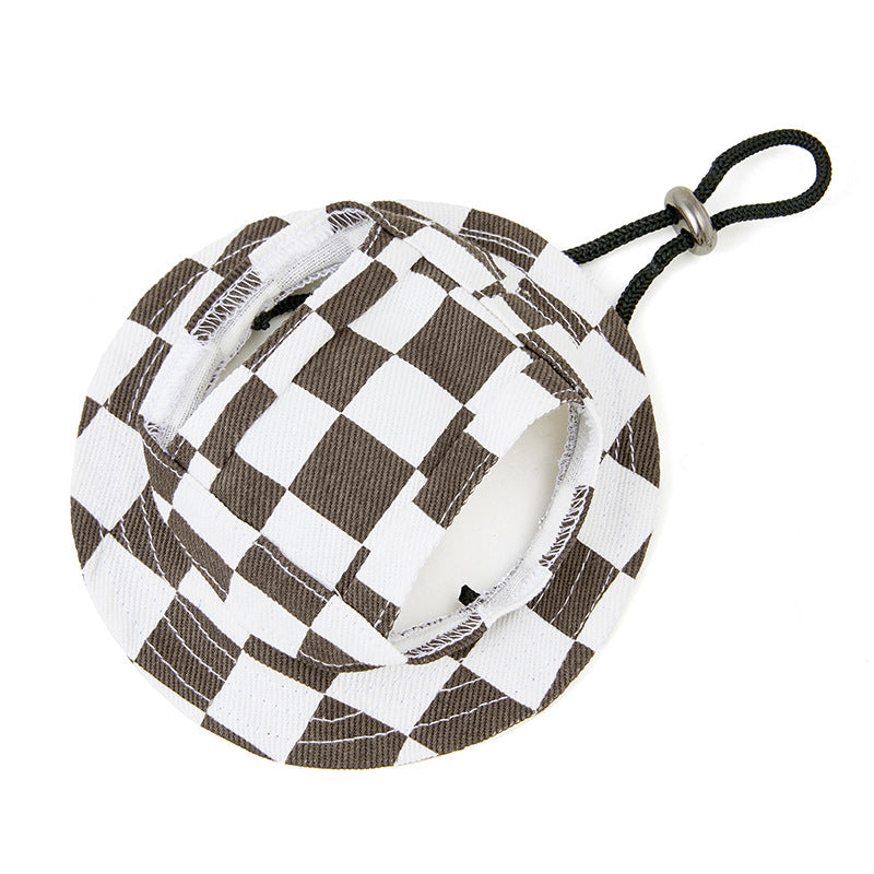 KFX-8912957 Sun-proof Cute Pet Bucket Hat in Various Colors and Patterns