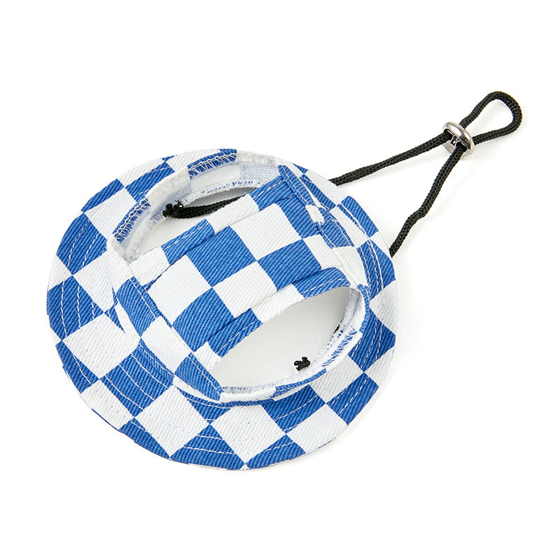 KFX-8912957 Sun-proof Cute Pet Bucket Hat in Various Colors and Patterns