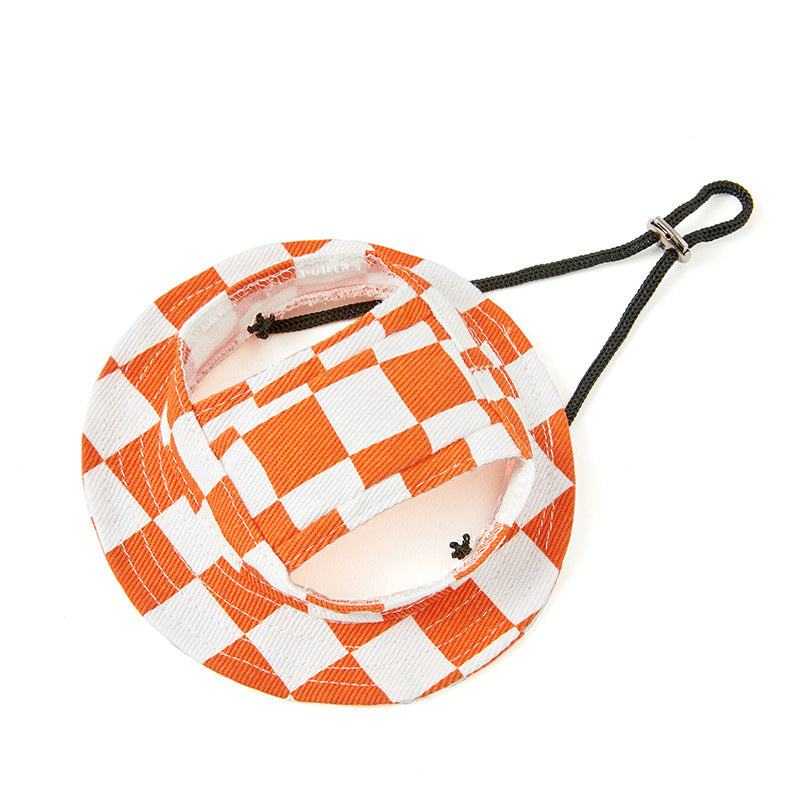 KFX-8912957 Sun-proof Cute Pet Bucket Hat in Various Colors and Patterns