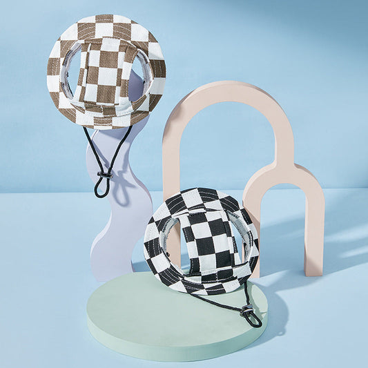 KFX-8912957 Sun-proof Cute Pet Bucket Hat in Various Colors and Patterns