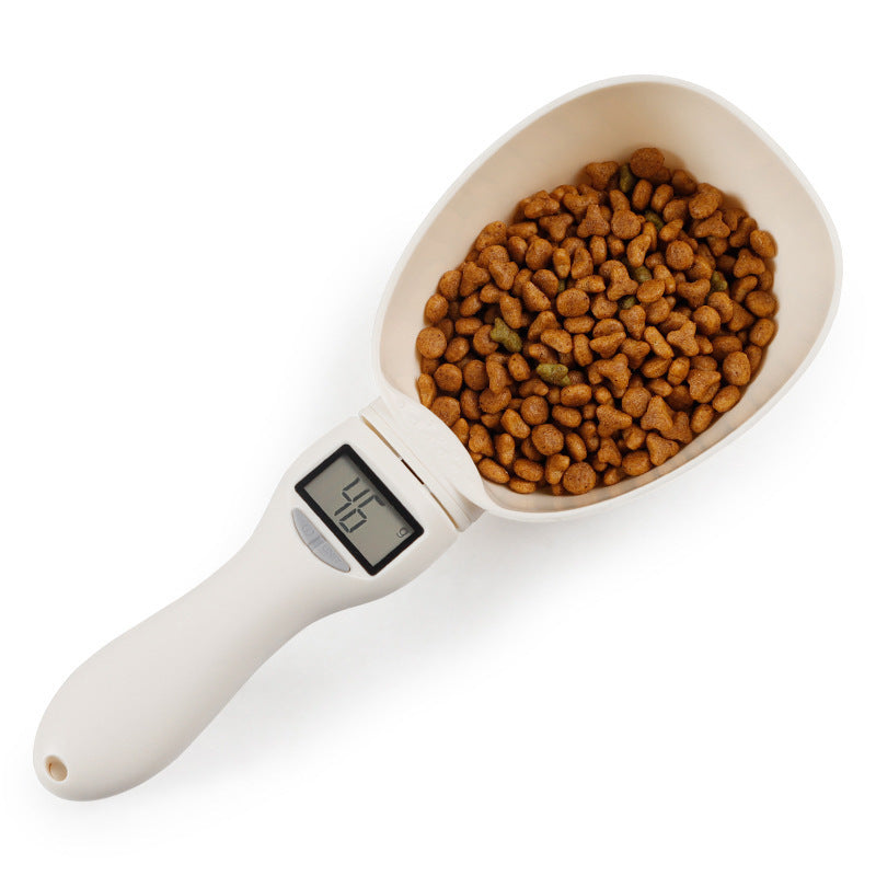 KFX-8913981 Electronic Pet Food Measuring Spoon - ABS Material, 250 ml Capacity, Battery Operated