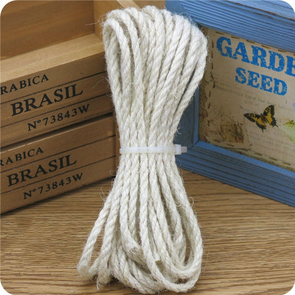 KFX-8917181 Multicolor 5MM Hemp Rope - 5 Meter Length for DIY Projects