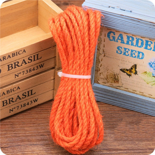 KFX-8917181 Multicolor 5MM Hemp Rope - 5 Meter Length for DIY Projects