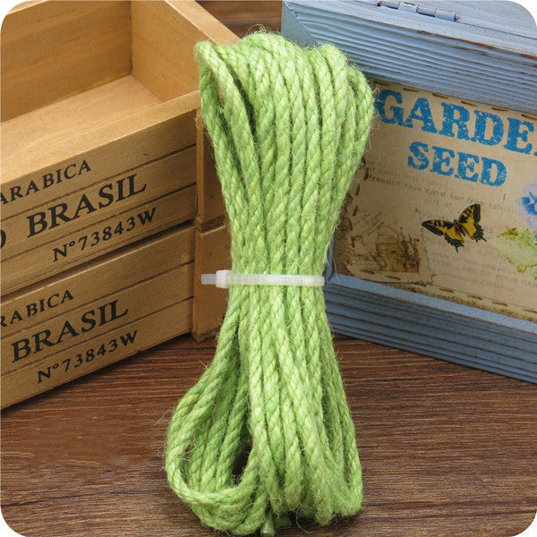 KFX-8917181 Multicolor 5MM Hemp Rope - 5 Meter Length for DIY Projects