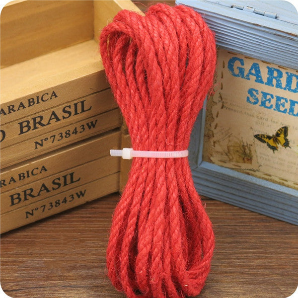 KFX-8917181 Multicolor 5MM Hemp Rope - 5 Meter Length for DIY Projects