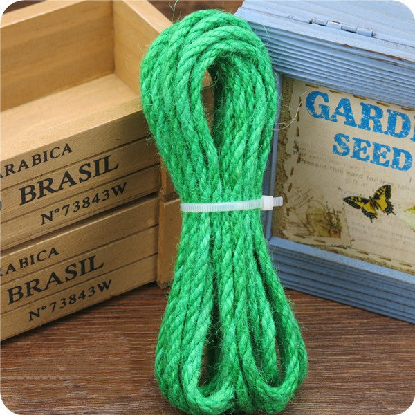 KFX-8917181 Multicolor 5MM Hemp Rope - 5 Meter Length for DIY Projects
