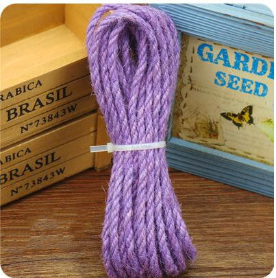 KFX-8917181 Multicolor 5MM Hemp Rope - 5 Meter Length for DIY Projects