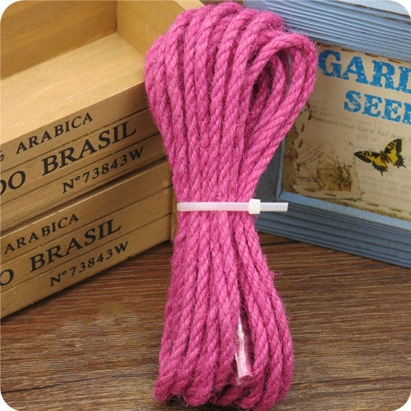KFX-8917181 Multicolor 5MM Hemp Rope - 5 Meter Length for DIY Projects