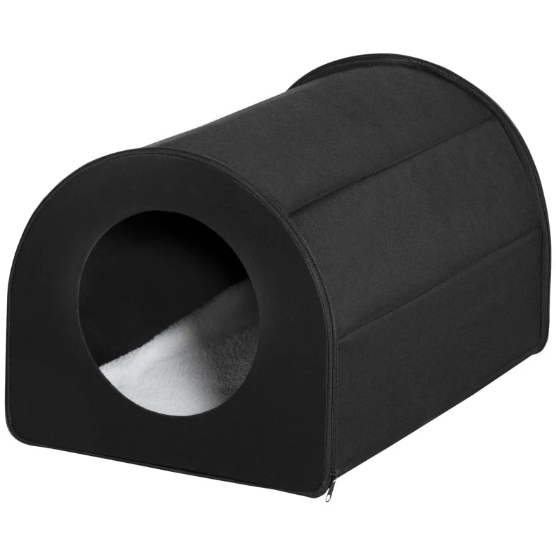 KFX-8917565 Heated Cat House - Portable Waterproof Shelter for Indoor & Outdoor Use, Insulated Warmth for Winter