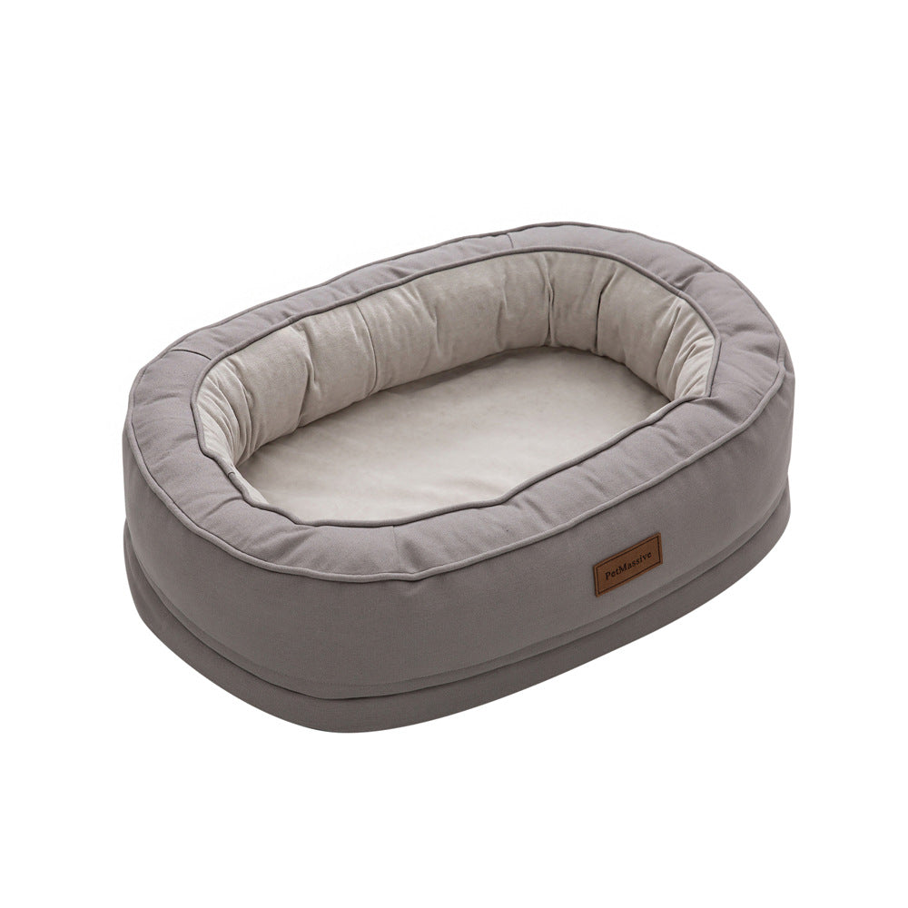 KFX-8917949 Comfortable Waterproof Orthopedic Cat and Dog Nest in Gray, Size M and L Available