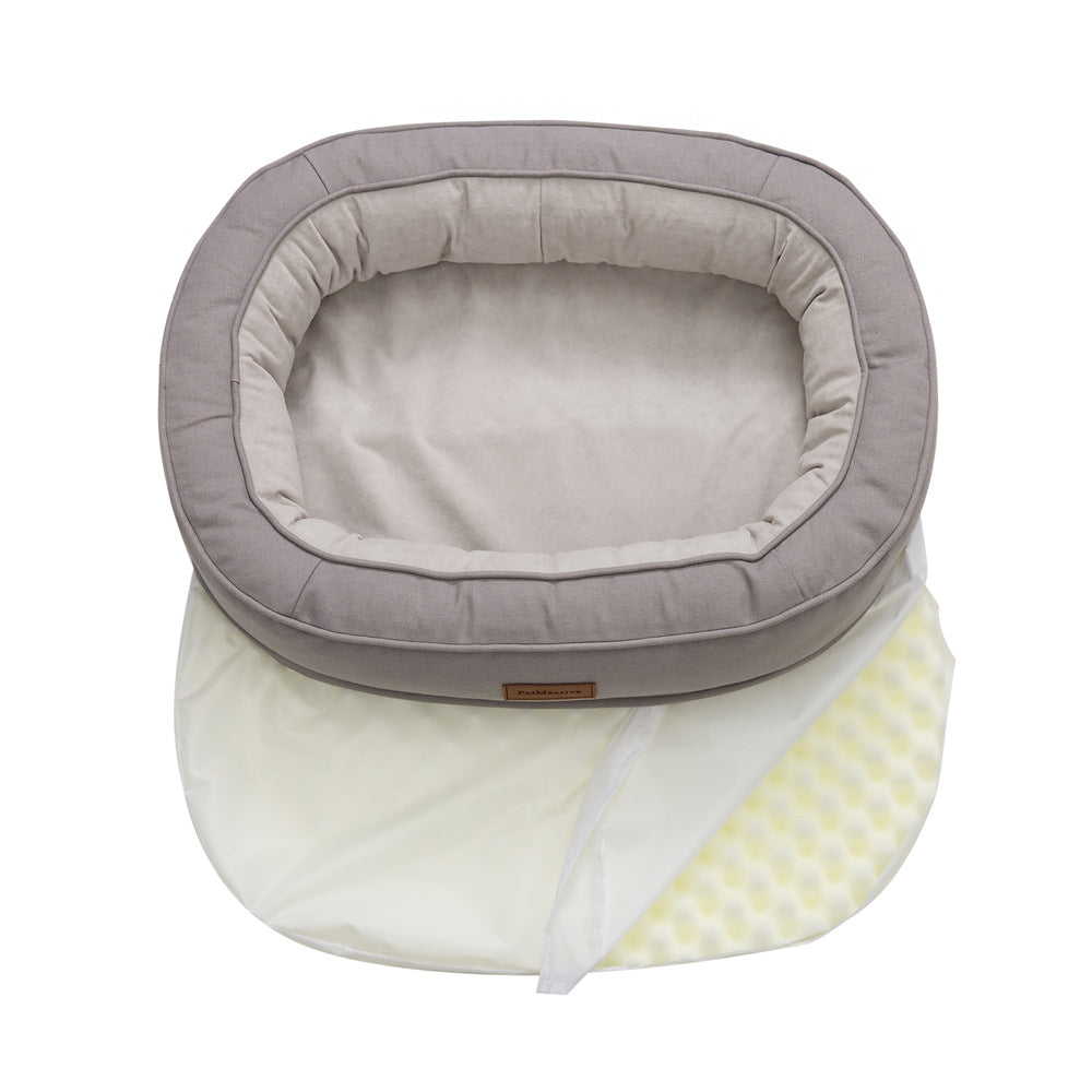 KFX-8917949 Comfortable Waterproof Orthopedic Cat and Dog Nest in Gray, Size M and L Available
