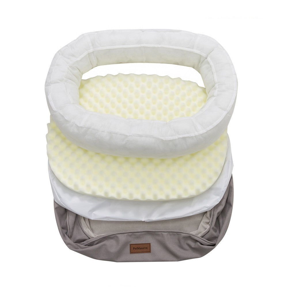 KFX-8917949 Comfortable Waterproof Orthopedic Cat and Dog Nest in Gray, Size M and L Available