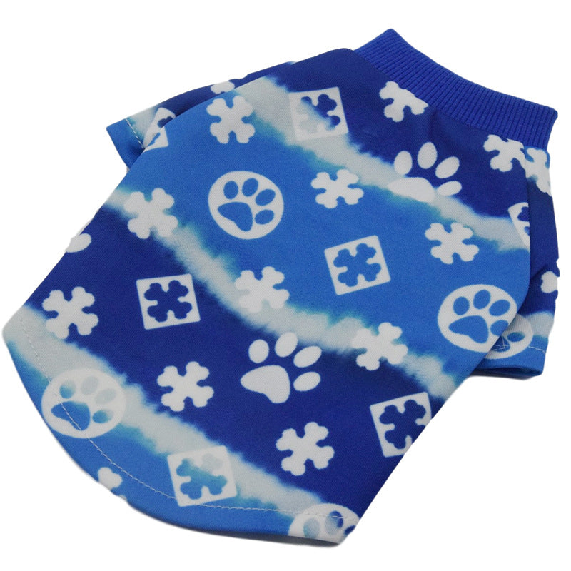 KFX-8918077 Gradient Casual Dog Clothes for Spring and Autumn – Two-Legged Teddy Apparel in Acrylic