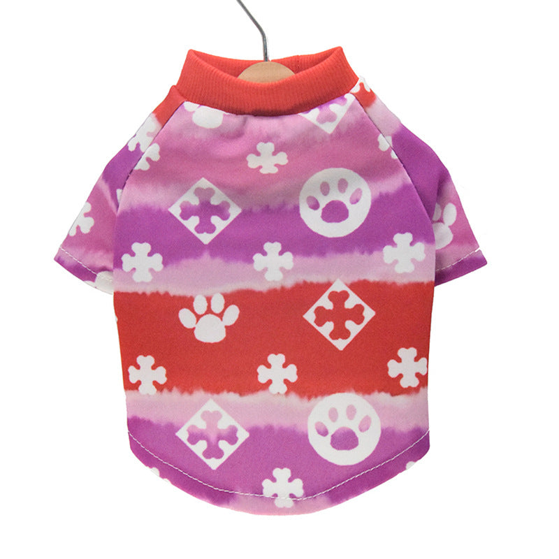 KFX-8918077 Gradient Casual Dog Clothes for Spring and Autumn – Two-Legged Teddy Apparel in Acrylic