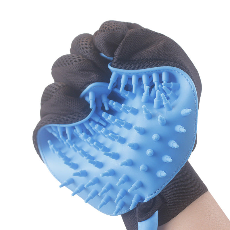 KFX-8921533 Handheld Pet Shower Head with Massage Gloves for Dogs, Cats, and Horses