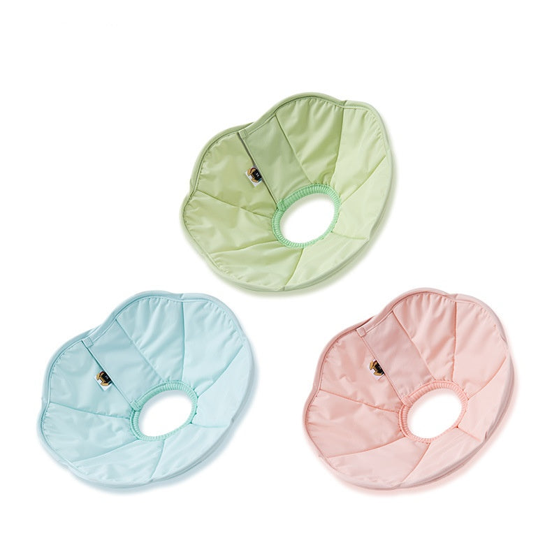 KFX-8921661 Waterproof Anti-Licking Headgear Collar for Dogs in Light Matcha, Blue Love Jade, Light Strawberry