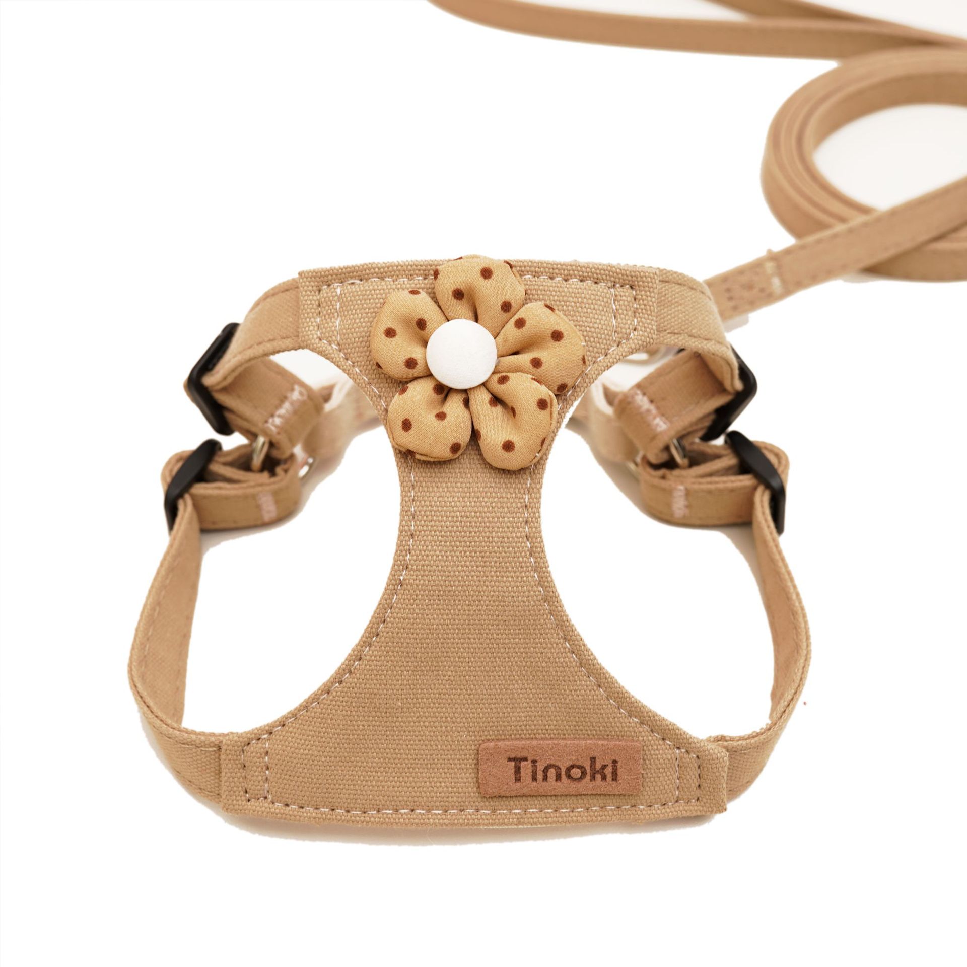 KFX-8922941 Small Dog Cloth Chest Harness with Leash for Comfortable Control