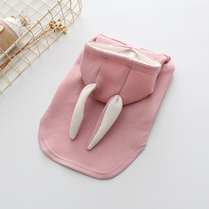 KFX-8933181 Knitted Sweater with Rabbit Ears for Small Dogs - Wool Material