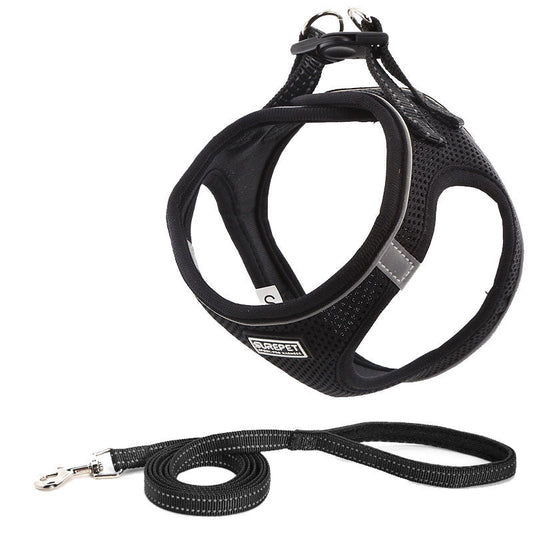 KFX-8934461 Reflective Dog Harness and Leash Set - Lightweight, Breathable, Comfortable Design for All Dogs