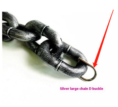 KFX-8940733 Durable Thick Dog Leash with Iron Chain and Various Connection Options