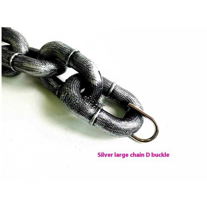 KFX-8940733 Durable Thick Dog Leash with Iron Chain and Various Connection Options