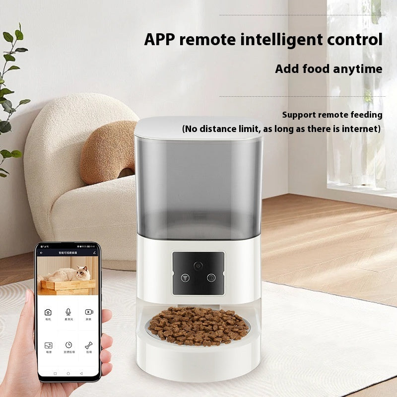 KFX-8944701 Intelligent Automatic Pet Feeder with Timer – Single & Double Bowls, Multiple Color Options Available
