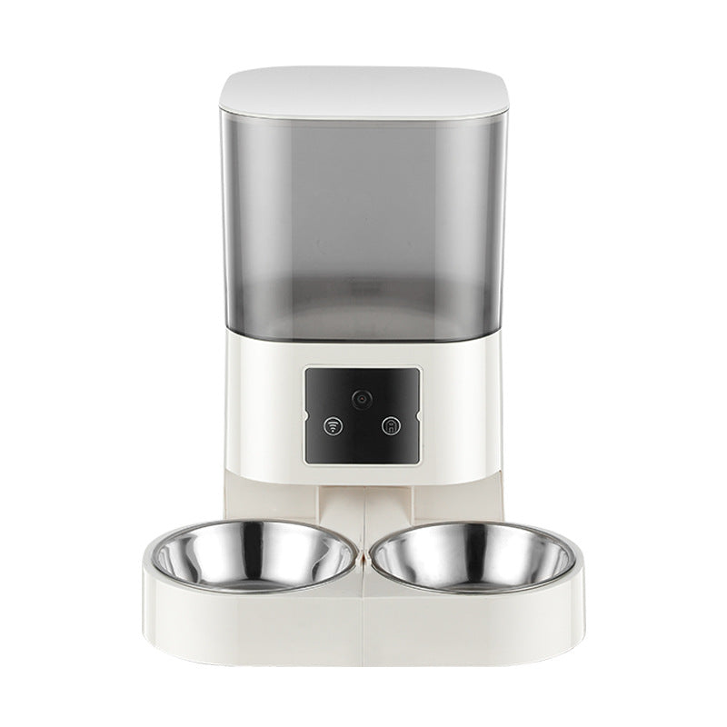 KFX-8944701 Intelligent Automatic Pet Feeder with Timer – Single & Double Bowls, Multiple Color Options Available