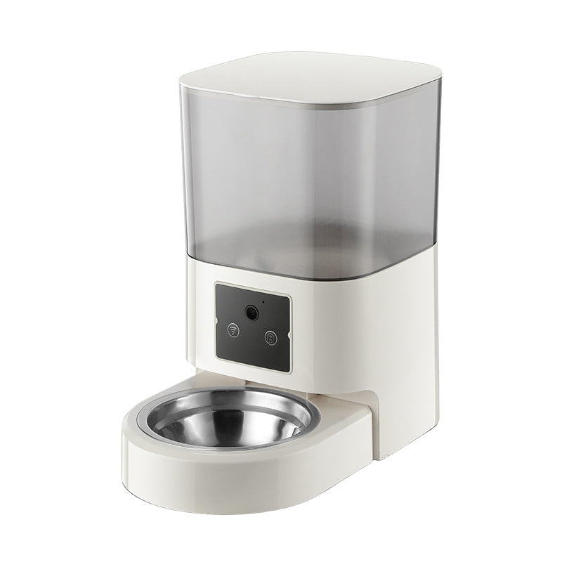 KFX-8944701 Intelligent Automatic Pet Feeder with Timer – Single & Double Bowls, Multiple Color Options Available
