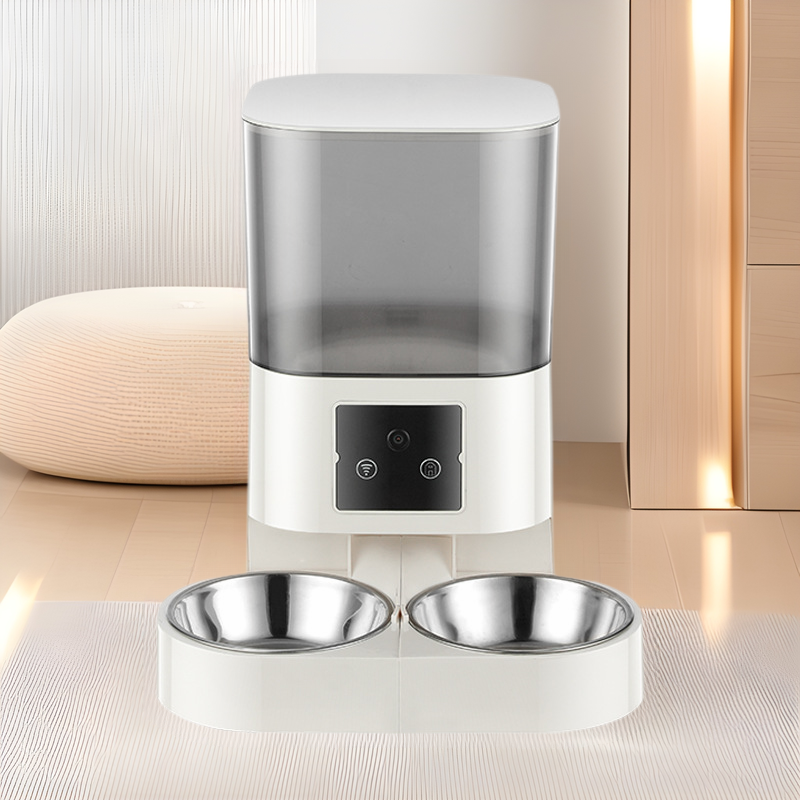 KFX-8944701 Intelligent Automatic Pet Feeder with Timer – Single & Double Bowls, Multiple Color Options Available