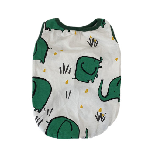 KFX-8947261 Summer Cotton Stretch Vest for Pets in Fun Designs