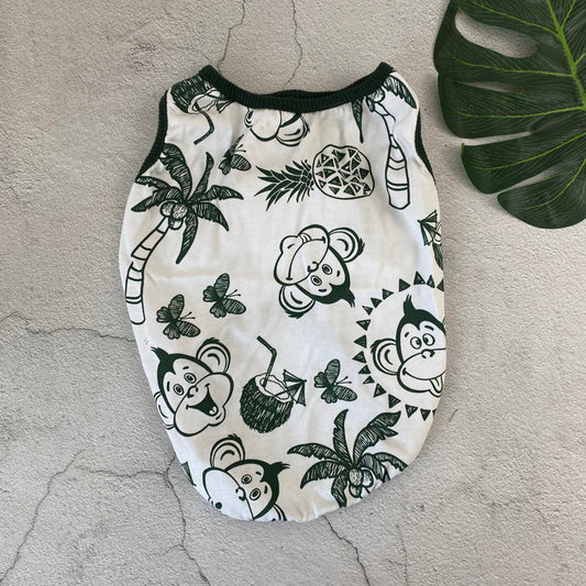 KFX-8947261 Summer Cotton Stretch Vest for Pets in Fun Designs