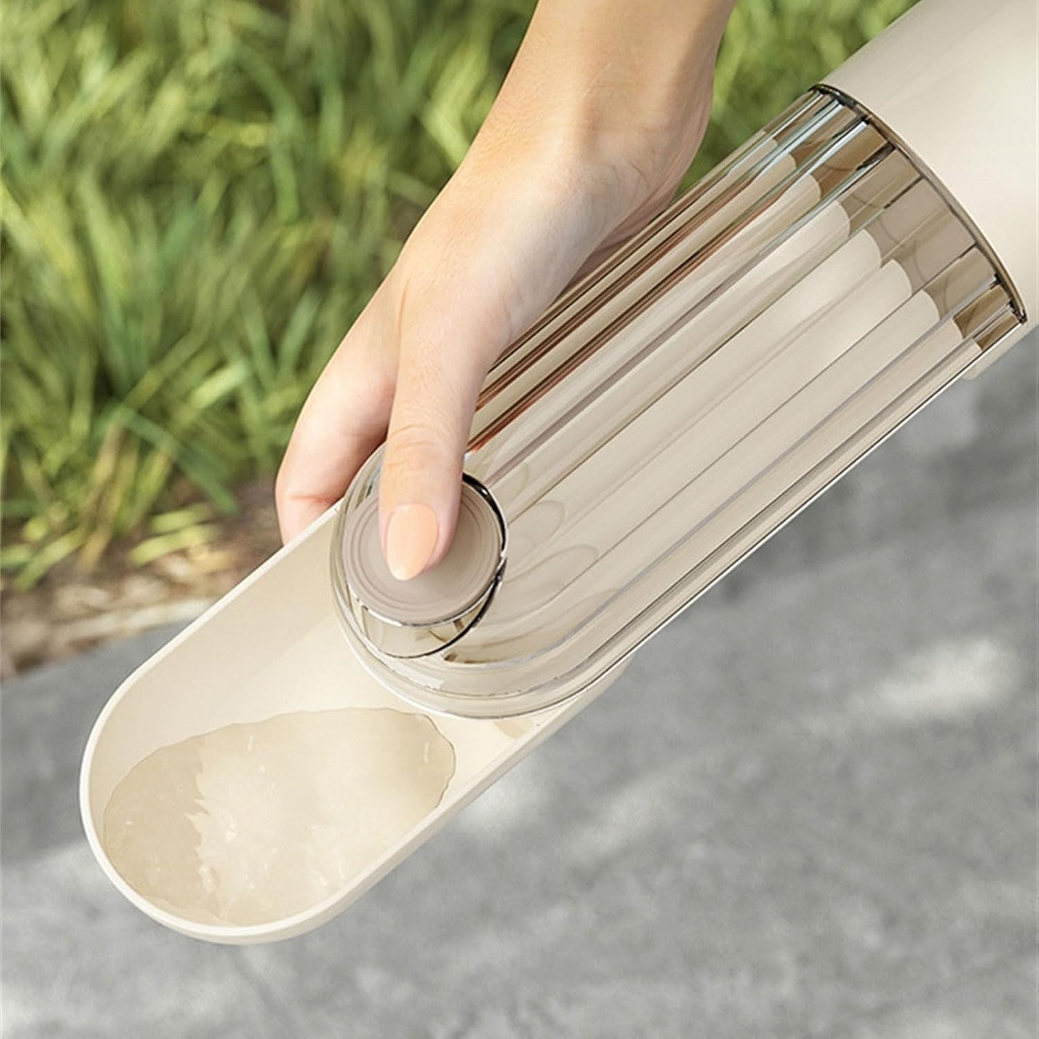 KFX-8948157 Leak-Proof Dog Water Bottle with Food Dispenser for Outdoor Activities