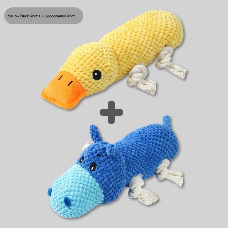 KFX-8948285 Chewable Plush Pet Toy with Sound for Dental Care and Entertainment
