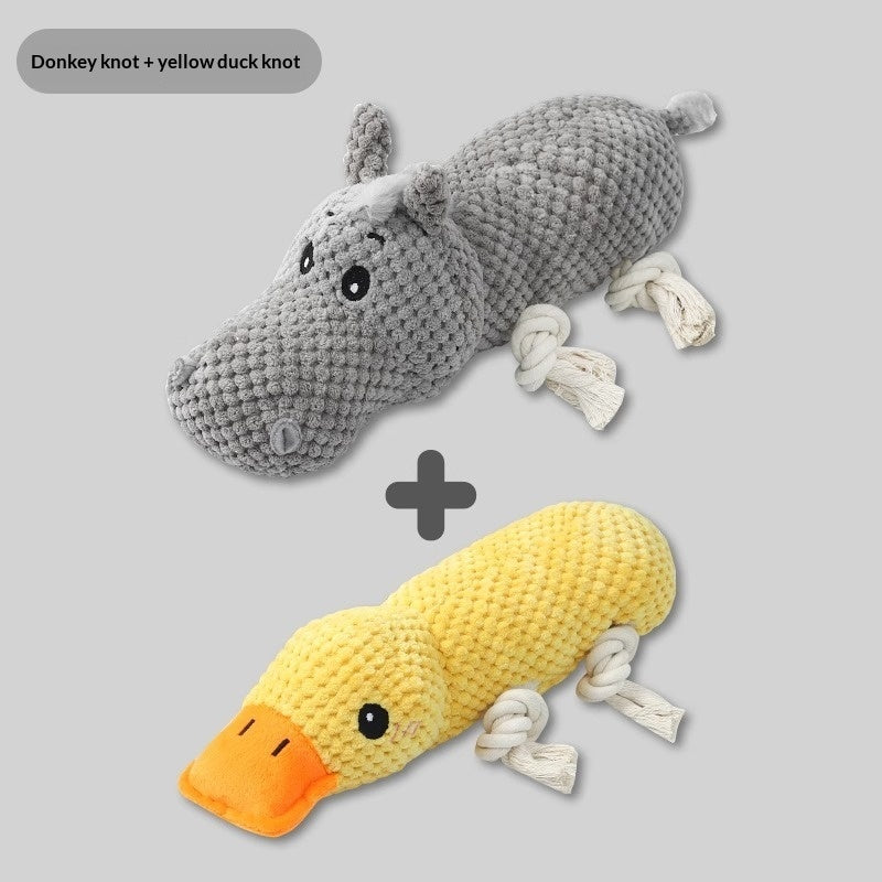 KFX-8948285 Chewable Plush Pet Toy with Sound for Dental Care and Entertainment