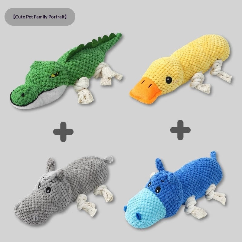 KFX-8948285 Chewable Plush Pet Toy with Sound for Dental Care and Entertainment