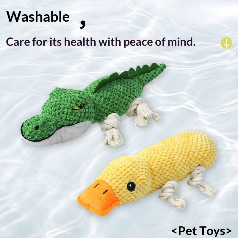 KFX-8948285 Chewable Plush Pet Toy with Sound for Dental Care and Entertainment