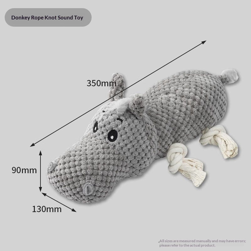 KFX-8948285 Chewable Plush Pet Toy with Sound for Dental Care and Entertainment