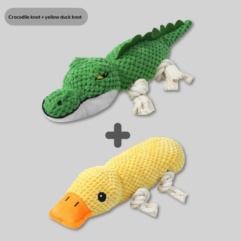 KFX-8948285 Chewable Plush Pet Toy with Sound for Dental Care and Entertainment