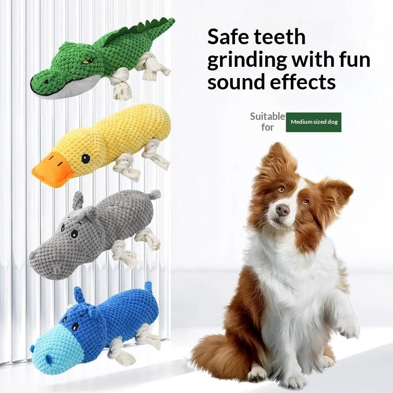 KFX-8948285 Chewable Plush Pet Toy with Sound for Dental Care and Entertainment