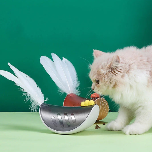 KFX-8949309 Interactive Pet Food Dispensing Toy for Cats and Small Dogs